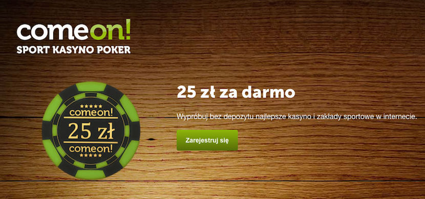 Odbierz 25zł za darmo w comeon!