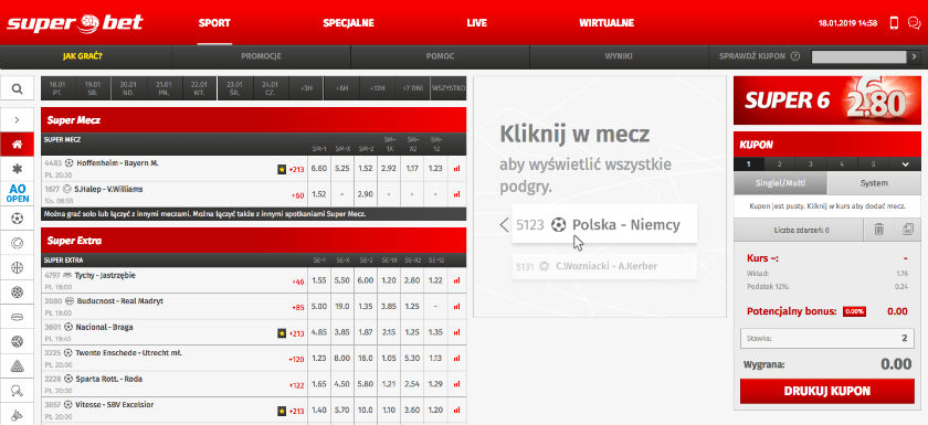 Legalne zakłady bukmacherskie Superbet