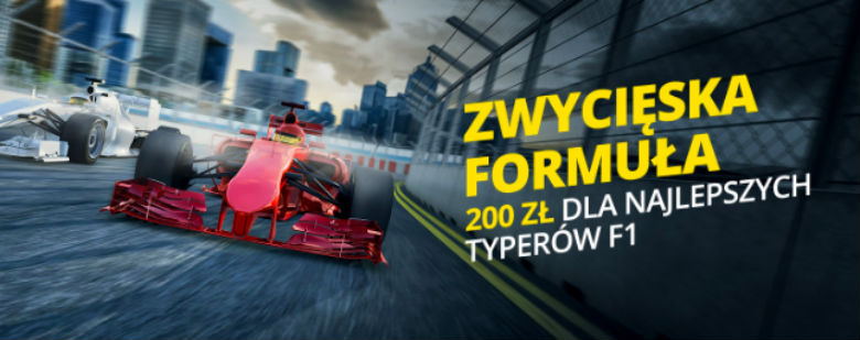 Bonus 200 PLN od Fortuny na Formułę 1