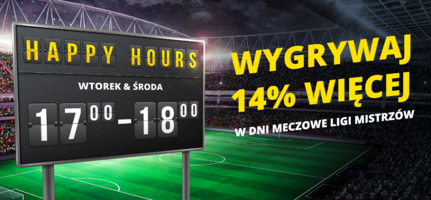 Happy Hours w Fortunie. Promocja Liga Mistrzów