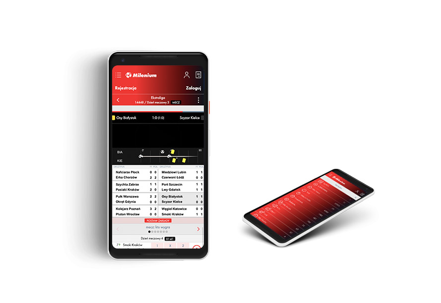 Aplikacja na telefon Milenium