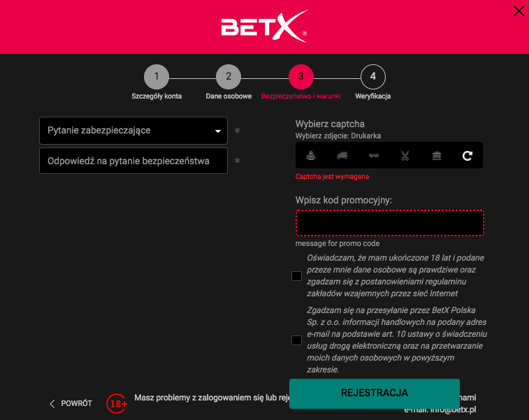 Kod promocyjny BetX