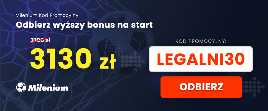 Kod promocyjny Milenium bonus VIP