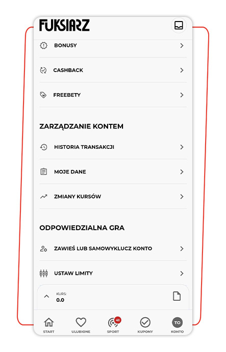 aplikacja mobilna fuksiarz z bonusem